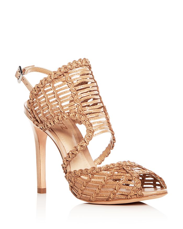 Woven best sale caged sandals