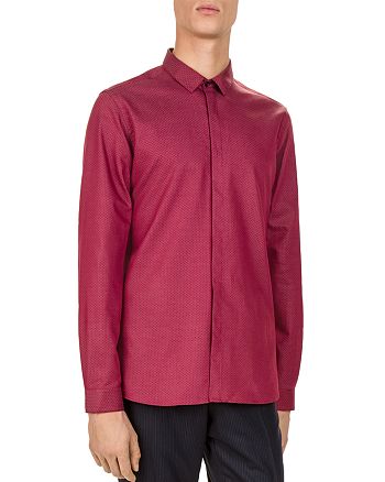 The Kooples Trevi Cord Slim Fit Button-Down Shirt | Bloomingdale's