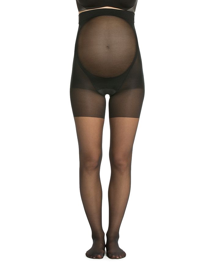 Shop Spanx Mama Maternity Tights In Very Black