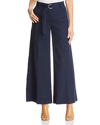 Kenneth Cole Cropped Wide-Leg Pants | Bloomingdale's
