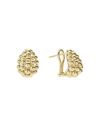 LAGOS - Caviar Gold Collection 18K Gold Domed Huggie Earrings