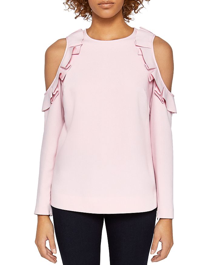 Bloomingdales cold shoulder best sale tops