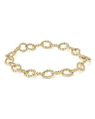 Caviar Gold Collection 18K Gold Link Bracelet