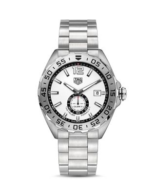 formula 1 calibre 6 watch, 43mm in white/silver