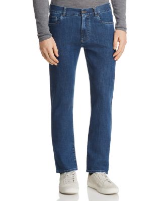 Canali - Stretch New Straight Fit Jeans in Blue Denim