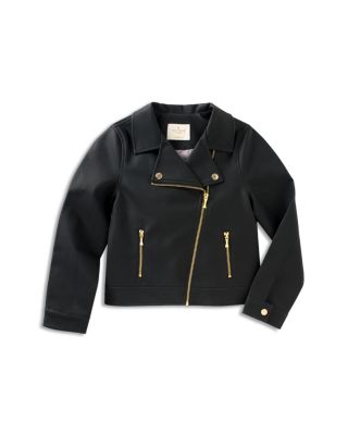 baby girl faux leather jacket