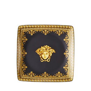 Versace By Rosenthal I Love Baroque Nero Canape Dish In Black