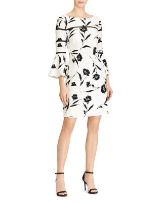 ralph lauren floral bell sleeve dress