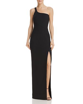 likely one shoulder gown