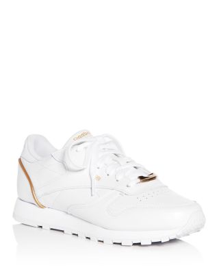 reebok women's classic leather lace up sneakers