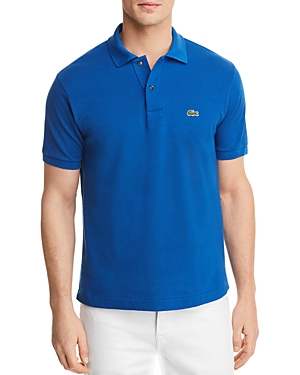 Lacoste Classic Fit Pique Polo Shirt In Electric Blue