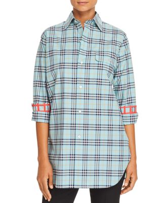 burberry plaid button down