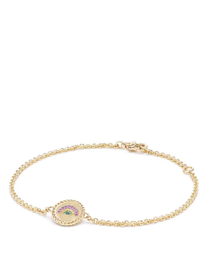 David Yurman Cable Collectibles Rainbow Bracelet with Pink Sapphire ...