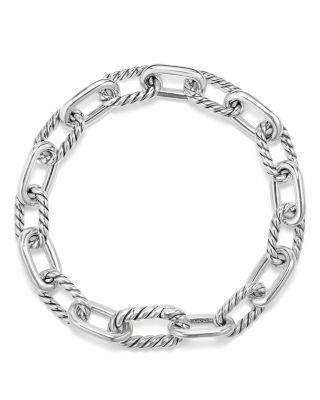 silver chain link bracelet ladies