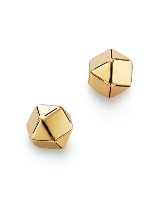 gold earrings ball design