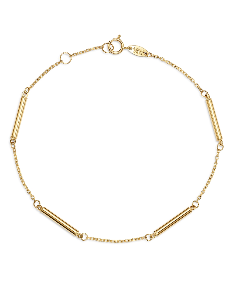 Moon & Meadow Bar Station Bracelet in 14K Yellow Gold - Exclusive
