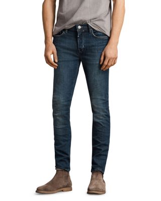 ALLSAINTS Isotope Cigarette Slim Fit Jeans in Mid Indigo