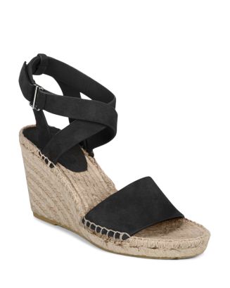 Via Spiga Women's Nevada Suede Platform Wedge Espadrille Sandals