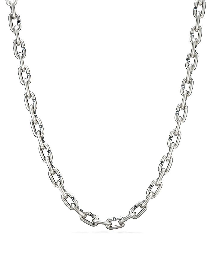David Yurman Chain Links Bold Necklace In Silver