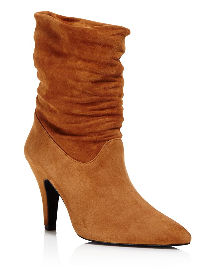 Anine Bing Women s Presley Suede Slouchy Mid Calf Booties