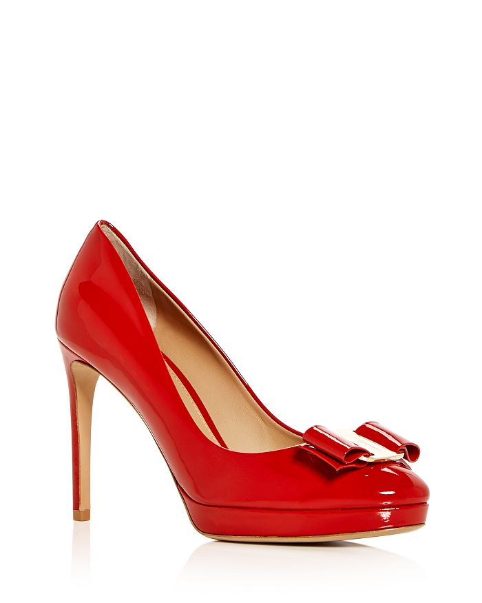 Salvatore Ferragamo Women's Osimo Patent Leather High-Heel Platform ...
