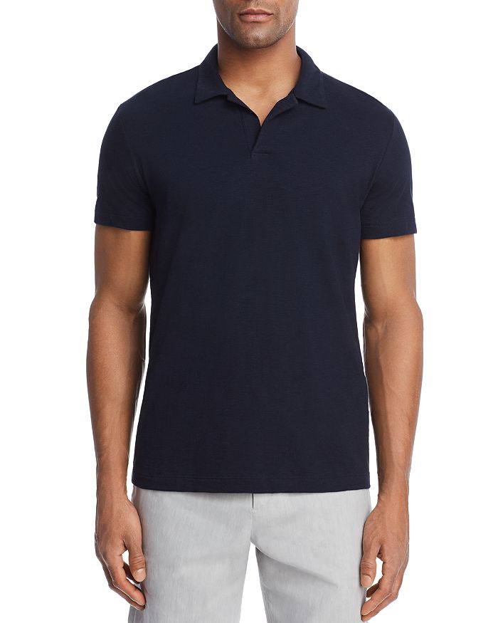 Theory Willem Cosmos Cotton Short Sleeve Polo In Eclipse