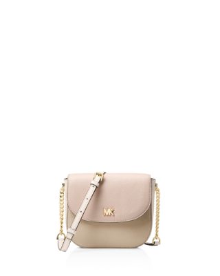 Michael michael kors mott half dome leather crossbody bag best sale