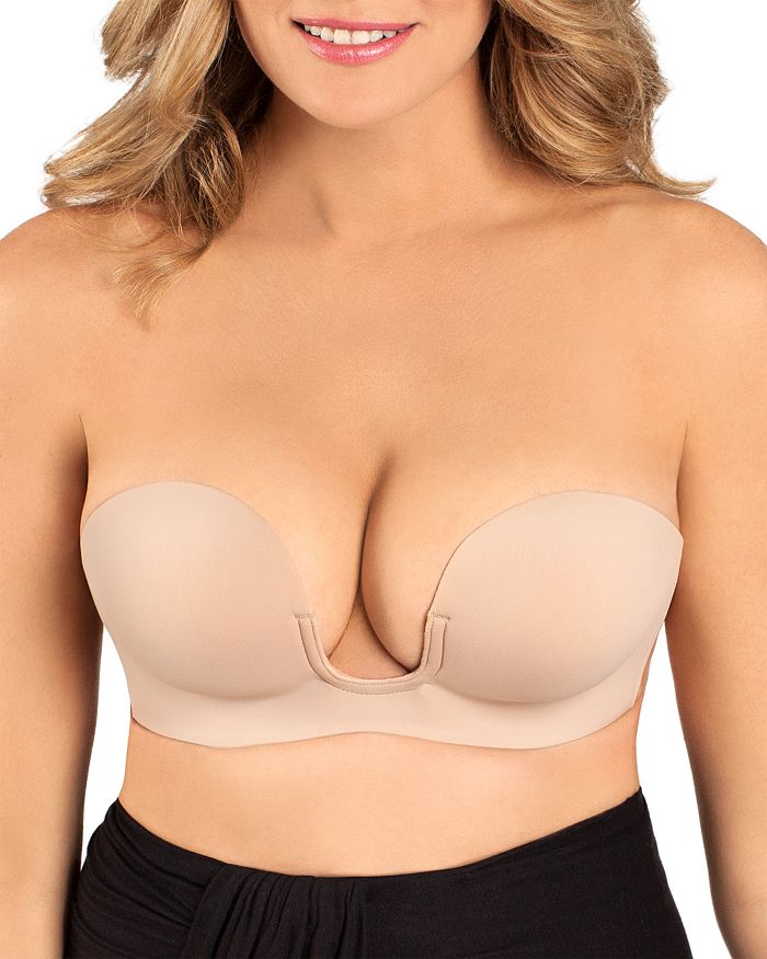 NWT Nordstrom Lift It Up Backless Strapless Nude Plunge Self Adhesive Bra -  C