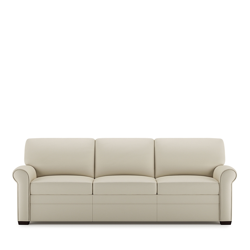 American Leather Gaines Sleeper Sofa In Bison White Leather