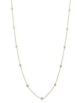 Bloomingdale's - Diamond Station Necklace in 14K Yellow Gold, 1.0 ct. t.w. - 100% Exclusive