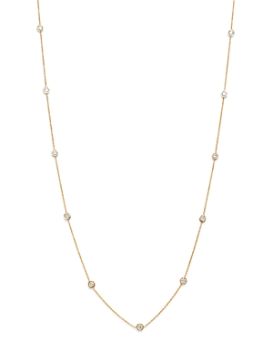 Diamond Station Necklace in 14K Yellow Gold, 1.0 ct. t.w. - 100% Exclusive