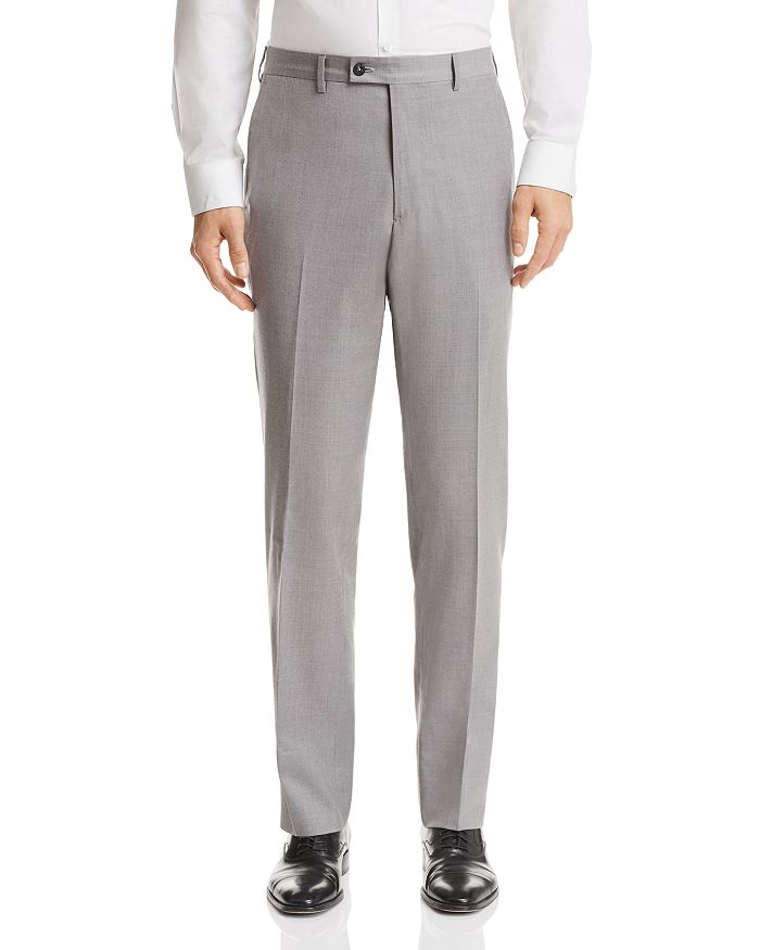 The Men's Store At Bloomingdale's Classic Fit Wool Dress Pants - 100% Exclusive In Gray