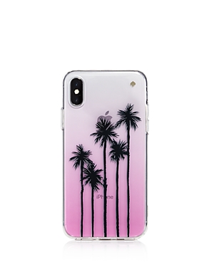 KATE SPADE KATE SPADE NEW YORK OMBRE PALM TREE IPHONE X CASE,8ARU2600