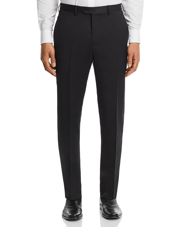 Shop Emporio Armani Tailored Core Classic Fit Pants In Navy