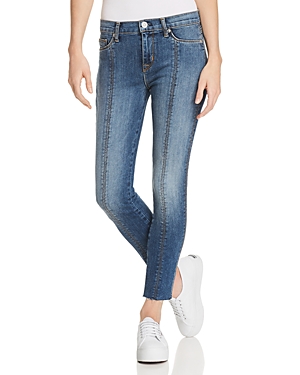 HUDSON NICO LACE-UP SKINNY JEANS IN UNFAMED,WMC4096DLQ