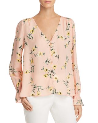 Joie Bolona Floral Silk Top | Bloomingdale's