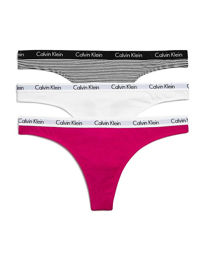 Calvin Klein Carousel Thongs, Set of 3 | Bloomingdale's