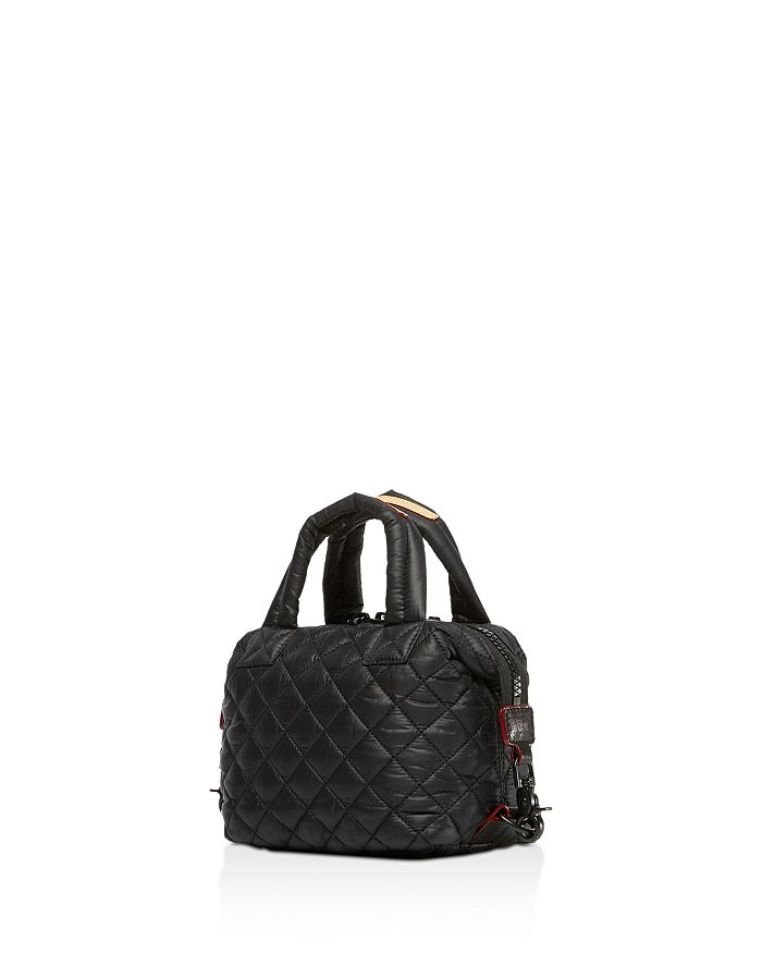 Shop Mz Wallace Micro Sutton Bag In Black/black