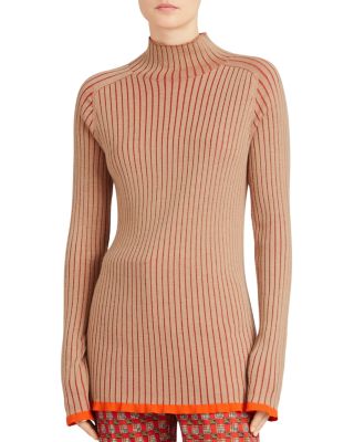 womens ribbed mock turtleneck