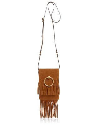 Tory Burch Farrah Suede Fringe Smartphone Crossbody Bloomingdale's