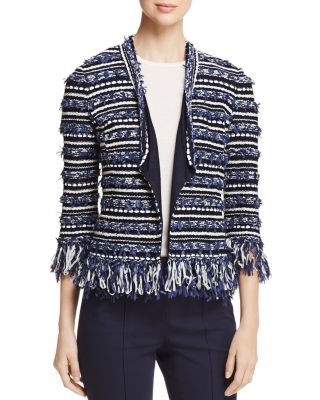 St. John Lofty Floats Fringe-Trimmed 