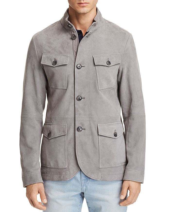 Michael Kors Suede Field Jacket Bloomingdale s
