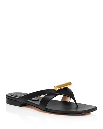 Stuart Weitzman Women S Arro Leather Thong Sandals Bloomingdale S