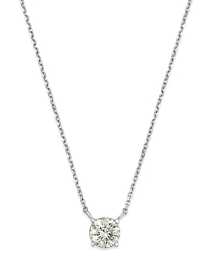 Bloomingdale's Diamond Solitaire Pendant Necklace in 14K White Gold, 1.0 ct. t.w. - 100% Exclusive