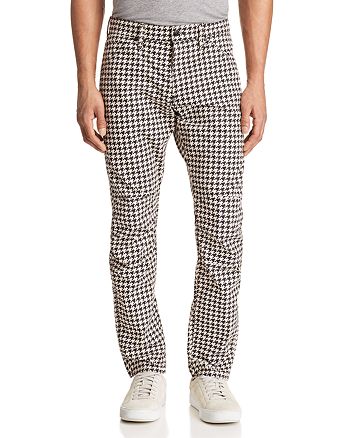 G Star Raw Elwood 5622 3d Slim Fit Jeans In Houndstooth