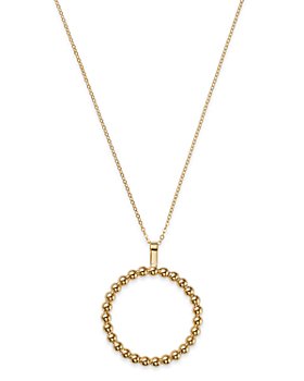 Bloomingdale's - Milgrain Circle Pendant Necklace in 14K Yellow Gold - 100% Exclusive