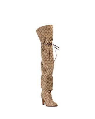Mariner Røg hack Gucci Women's GG Canvas Over-the-Knee Boots | Bloomingdale's