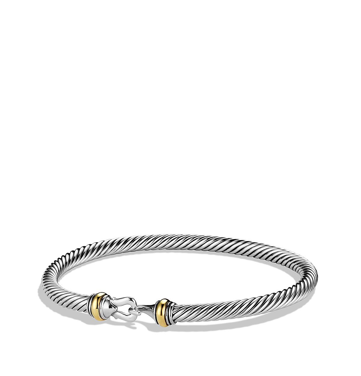 David Yurman Cable Classic Buckle Bracelet with Gold