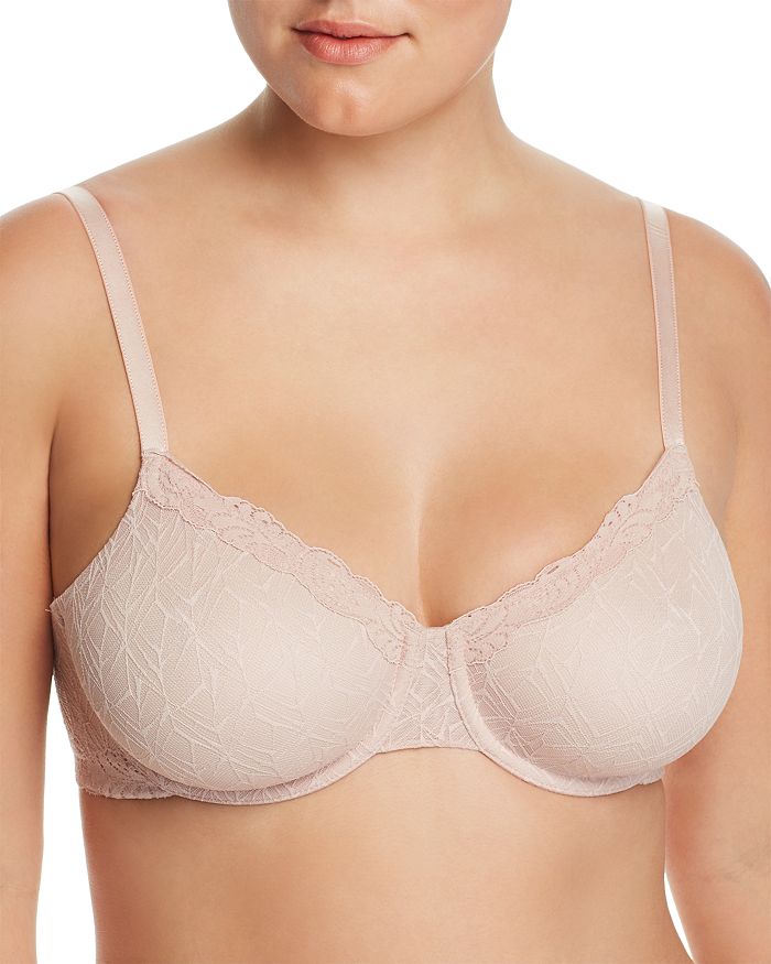 Wacoal Vivid Encounter Lace Convertible Unlined Underwire Bra In Rose Dust