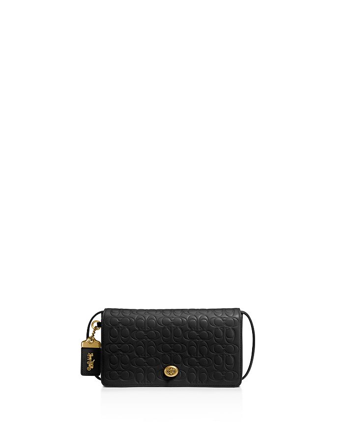 Coach dinky shop leather crossbody bag